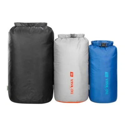 Afbeelding van Tatonka Set van 3 pakzakken, 10 l/18 l/30 l, drie waterdichte pakzakken met rolsluiting en steeksluiting, gerecycled polyester, inhoud 10, 18 30 liter (verschillende kleuren)