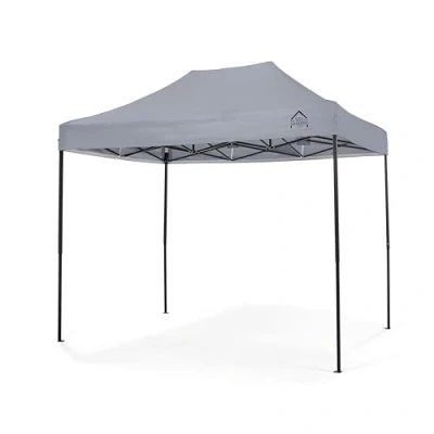 Afbeelding van All Seasons Gazebos, 3 x 2 m, robuust, volledig waterdicht, premium pop up tuinhuisje + draagtas en gewichten (metallic grijs)