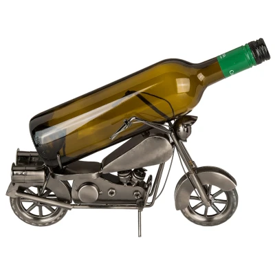 Afbeelding van Out of the Blue Wijnfleshouder Motor Nikkel 31x17cm