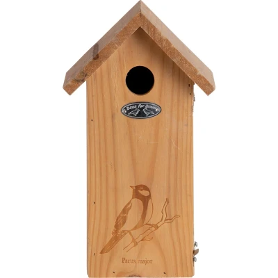 Afbeelding van Esschert Design Nestkast Koolmees Silhouet Naturel