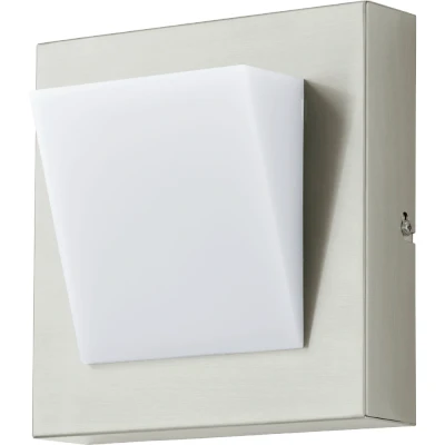 Afbeelding van EGLOÂ CalgaryÂ 1Â Â BuitenverlichtingÂ WandlampÂ LEDÂ RVSÂ Wit