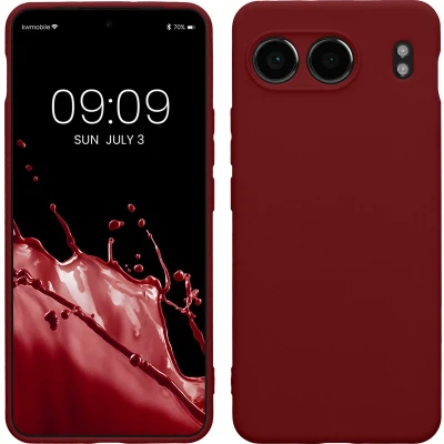 Afbeelding van kwmobile telefoonhoesje geschikt voor OnePlus Nord 4 5G Hoesje smartphone Precisie camera uitsnede In wijnrood