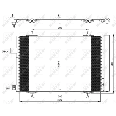 Afbeelding van Condensor, airconditioning NRF 35946