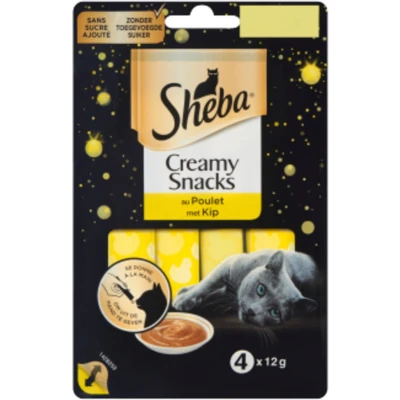 Afbeelding van Snack Kat Sheba Creamy Kip 4 X 12G
