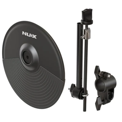 Afbeelding van NU X DM 210 E Drum Kit Add on Cymbal Trigger met Montagearm &amp; Klem Extra bekken voor Elektrisch Drumstel