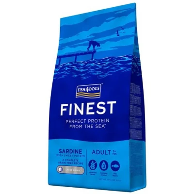 Afbeelding van Fish4Dogs Finest Adult Large Kibble Sardine with Potato 12 kg
