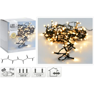 Afbeelding van LED verlichting 480 LED&#039;s 36 meter extra warm wit