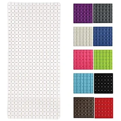 Afbeelding van MSV Douche/bad anti slip mat badkamer rubber wit 76 x 36cm