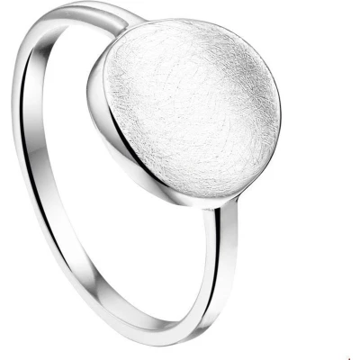 Afbeelding van Zilver Gerhodineerde Ring gescratcht 1324202 17.75 mm (56)