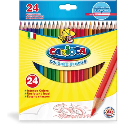Afbeelding van Carioca, Kleurpotloden, Zeshoekig kleurpotlood (Veelkleurig, 24 x)