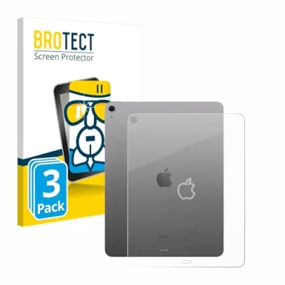Afbeelding van BROTECT Screenprotector voor Apple iPad Air 13&quot; WiFi 2024 (Achterkant) Folie Beschermfolie Beschermglas transparant (3 Stuks)