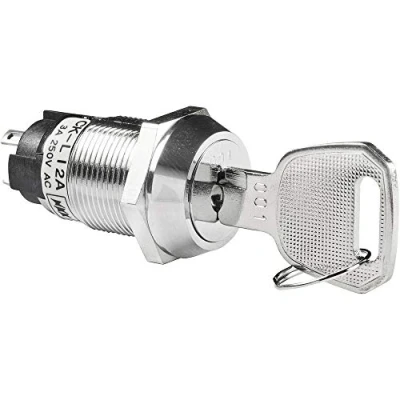 Afbeelding van NKK Switches CKL12BFW01 Sleutelschakelaar 250 V/AC 3 A 1x aan/aan 1 x 90 stuk(s)