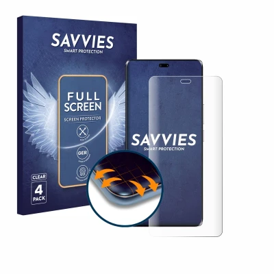 Afbeelding van Savvies Screenprotector voor Honor Magic 7 Lite Folie Beschermfolie transparant volledig dekking (4 Stuks)