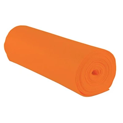 Afbeelding van folia 520040 Knutselvilt, met fijne wolkwaliteit, 1 rol ca. 45 cm x 5 m, oranje, lijmvlekvrije verwerking ideaal voor diverse knutselwerken