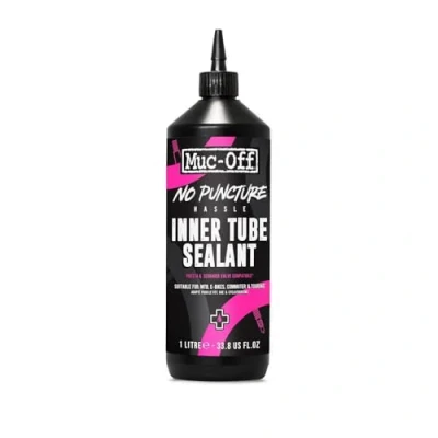 Afbeelding van Muc Off No Puncture Hassle Inner Tube Sealant bandenafdichtmiddel, 1 liter, hoogwaardig afdichtmiddel voor de reparatie van binnenslangen met gaten tot 4 mm