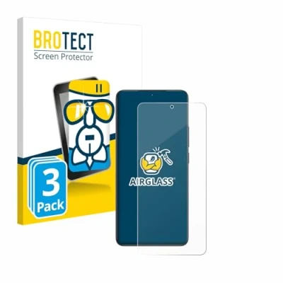Afbeelding van BROTECT Glas Screen Protector voor Xiaomi Poco F6 Pro (3 Stuks) Schermbeschermer [9H Hardheid, Beschermglas Folie niet Gehard Glas]