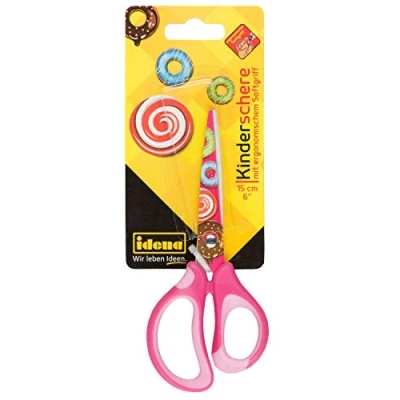 Afbeelding van Idena 14027 Zachte schaar met donutmotief, roze, 1 st.