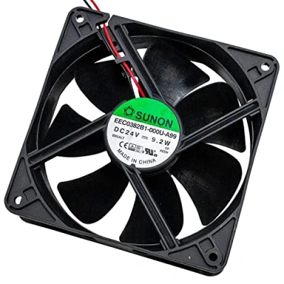 Afbeelding van Ventilator 24V DC 9,6W 120x120x38mm 234,4m3/h 3100U/min Sunon EEC0382B1 A99