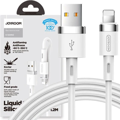 Afbeelding van Joyroom USB Lightning kabel 2,4A 1,2 m (S 1224N2 Wit)