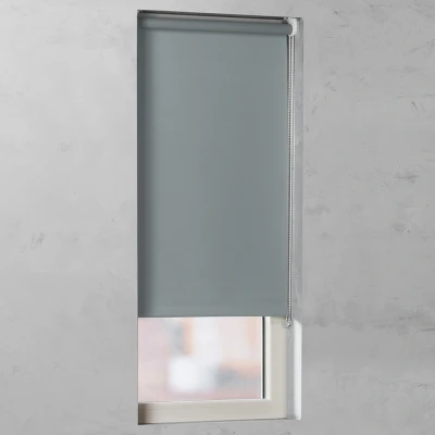 Afbeelding van Rolgordijn Smooth Smart Verduisterend Stone grey 120x190 (Grijs)