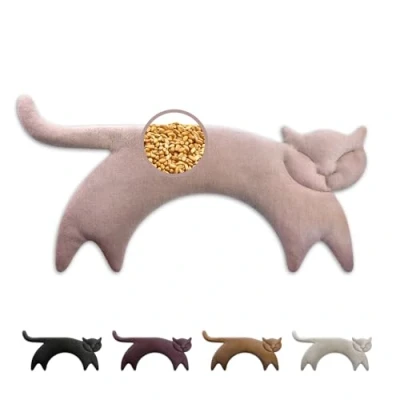 Afbeelding van Leschi Warming Pillow Clara the Cat Coral
