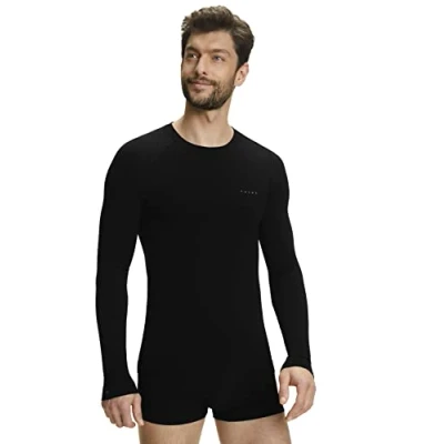 Afbeelding van Falke Wooltech Light Functional Underwear FOR WARM TO COLD Conditions Hemd black, Heren, Maat: Medium, Black