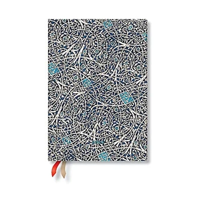 Afbeelding van Paperblanks Granada Turkoois (Moors mozaïek) Midi Vertical 12 maanden Dayplanner 2024 (elastische bandsluiting)
