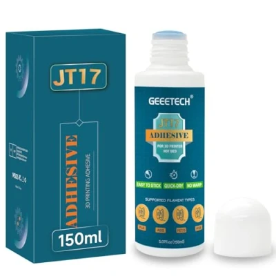 Afbeelding van GEEETECH JT17 3D printerhechting, 150 ml, lijmstift, printerlijm, perfect de eerste laag, in water oplosbare formule, lijm voor printen, compatibel met PLA, ABS, PETG filament