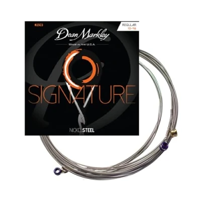 Afbeelding van Dean MARKLEY Nikkelstaal ELECTRIC GUITAR STINGS REGULAR 10 46 2503B, zwart, 2503 (10 46)