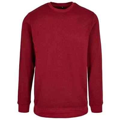 Afbeelding van Basic Crewneck Sweater met ronde hals Burgundy 4XL