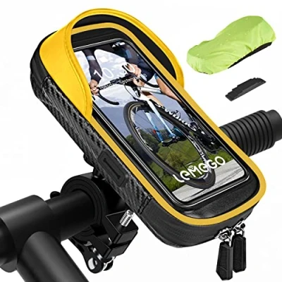 Afbeelding van Mobiele telefoonhouder voor op de fiets, waterdicht, 360 graden draaibare fietshouder, stuurtas 4,7 7 inch smartphone met regenhoes, fietstas