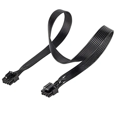Afbeelding van CPU 8 pins stekker naar (4 + 4 afneembaar) EPS 12V moederbord netadapter ommantelde kabel voor Corsair Modulaire voeding