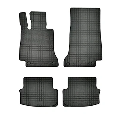 Afbeelding van AutoStyle Rubber matten passend voor Mercedes C Klasse W205 Coupe/Cabrio 2015 (4 delig + montagesysteem)