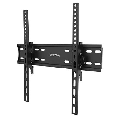 Afbeelding van GRIFEMA tv muurbeugel van 26 55 inch kan tot 50 kg dragen, kantelbaar (± 15) en uitschuifbaar, universele VESA beugel 400 x mm voor platte/gebogen