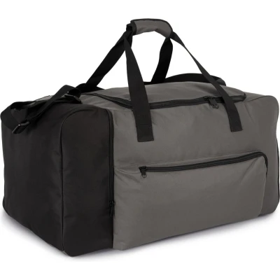 Afbeelding van Kimood Grote sporttas met zijvak KI0649 Light Titanium / Black