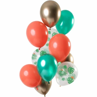 Afbeelding van Ballon set Tropical Gem 12 stuks
