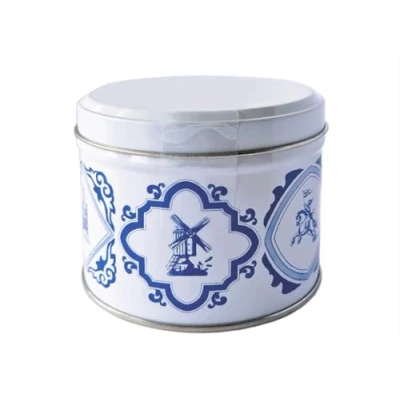 Afbeelding van Daelmans Stroopwafels in Delfts Blauw blik 330 gram per Authentieke Nederlandse
