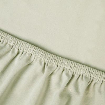 Afbeelding van Kayori Edo splittopper hoeslaken katoensatijn Champagne 200/210 220 (Kleur: Champagne)