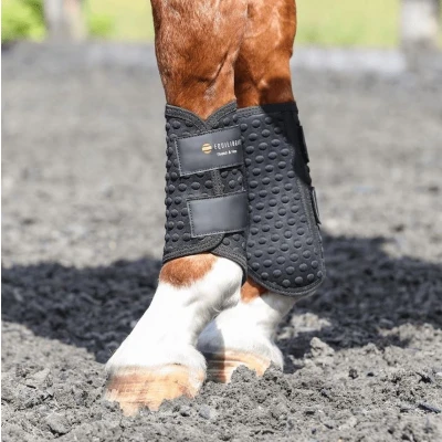 Afbeelding van Equilibrium Beenbeschermers Stretch &amp; Flex Flatwork Zwart XL