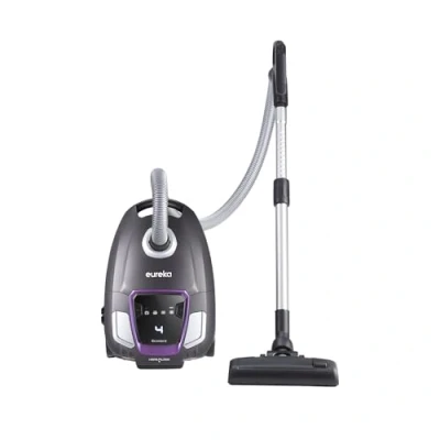 Afbeelding van Eureka NEN300 stofzuiger met zak 700W, 62 dB(A) Extreme Silence stofzuiger, krachtige hygiënefilter en vloerzuigmond voor harde vloeren, parket, tapijt, tegels, 2L