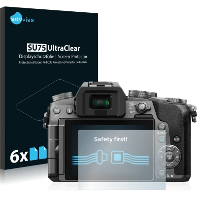 Afbeelding van Savvies (6 Stuks) Schermbeschermer voor Panasonic Lumix DMC G7 Screen Protector Ultra Transparant