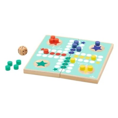 Afbeelding van moses. Ludo, kinderspel voor thuis en onderweg, outdoor bordspel met magneetsluiting om mee te nemen, tijdloze speelklassieker kinderen vanaf 4 jaar