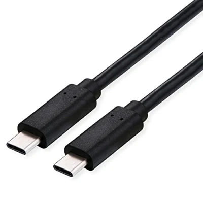 Afbeelding van ROLINE USB4 Gen3x2 Kabel, C C, M/M, 40Gbit/s, 100W , zwart, 1 m
