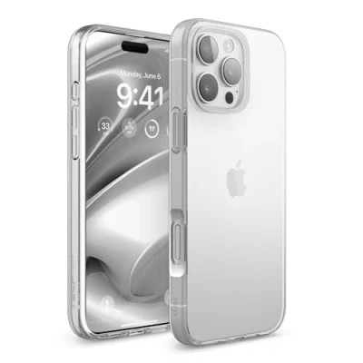 Afbeelding van elago Hybride Transparante Hoesje Compatibel met iPhone 16 Pro Max Case Cover PC + TPU Technologie, Schokbestendige bumper, Verhoogde Camera Bescherming, Duurzaam Krasbestendig Transparant