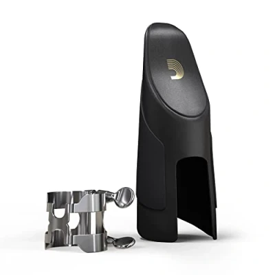Afbeelding van D&quot;;Addario Woodwinds HAS1S H Ligature &amp; Cap Silver Plated voor altsax