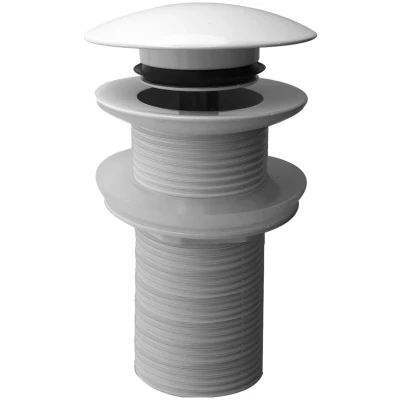 Afbeelding van Clickwaste Afvoerplug Wiesbaden Caral Verlengd 5/4&quot; Glans Wit
