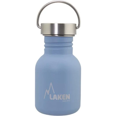 Afbeelding van RVS fles Basic Steel Bottle 350ml S/S Cap Blauw