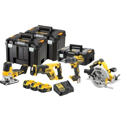 Afbeelding van DeWalt DCK480P3T Combiset DCD791 + DCS335 DCS570 DCS367 XR 18 Volt 3 x 5,0 Ah Li Ion in TSTAK QW