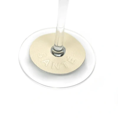 Afbeelding van Leeff Wijnglas hangers &#039;Wiep&#039; (Set van 6, Beige)