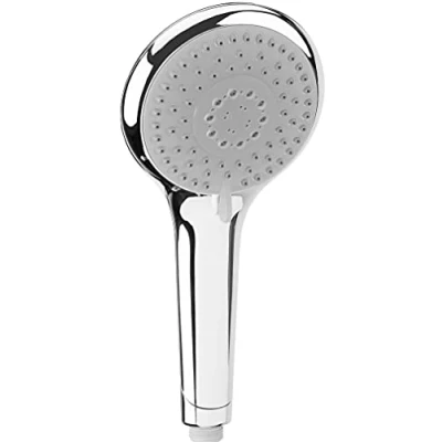 Afbeelding van Cornat Handdouche &quot;Vermelha&quot; 120 mm kopdiameter verchroomd 5 straalsoorten: normale, massage en softstraal anti kalk &amp; waterbesparende inzet / ECO douchekop voor douche bad TECB3474